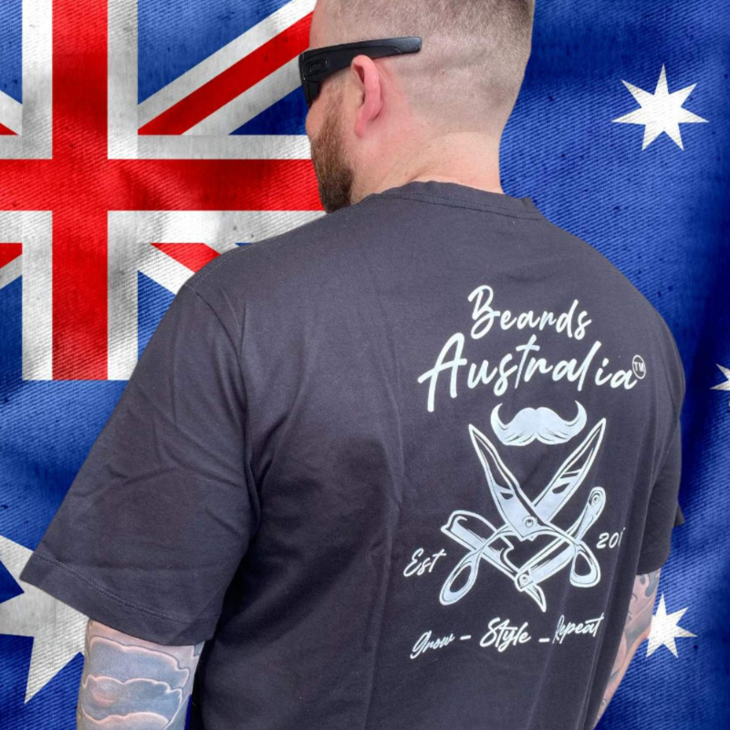 Beards Australia Organic Cotton Barber Teeshirt