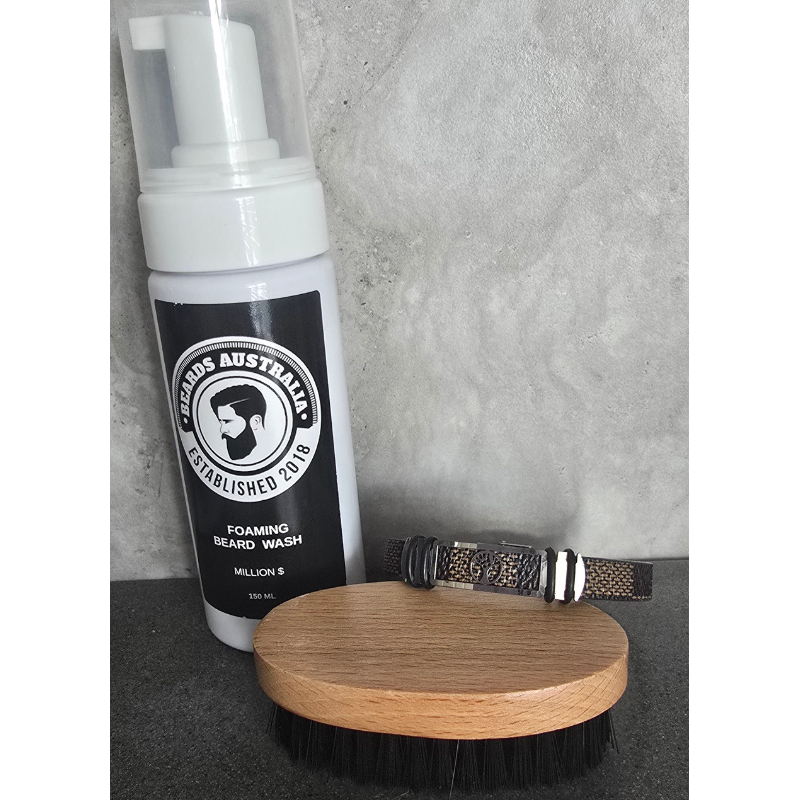 Men's Brown Leather Look Tree Of Life Bracelet - Image 5