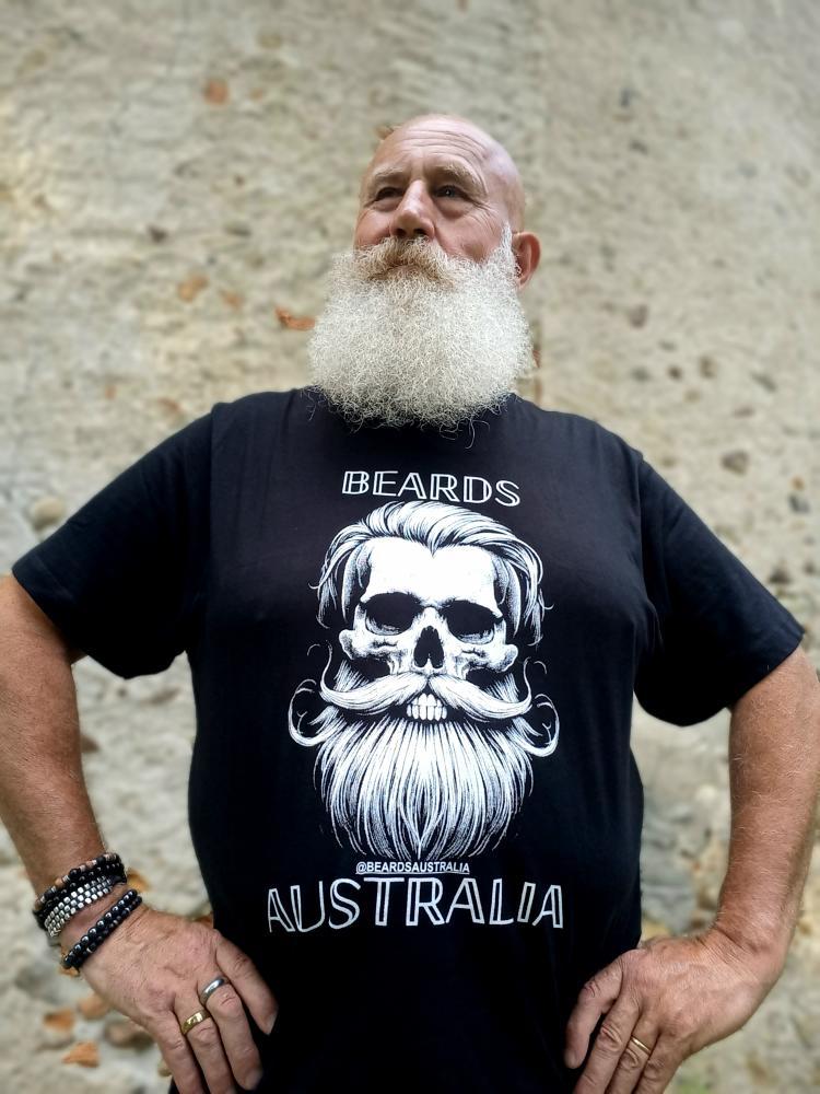 Beards Australia Bearded Skull T-Shirt - Image 3