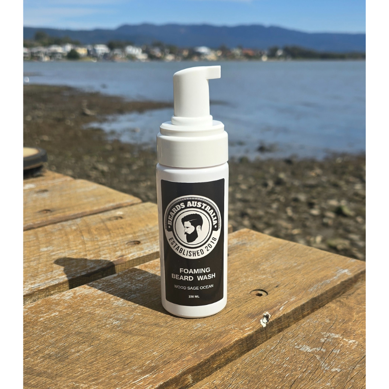 Foaming Beard Wash Shampoo Beards Australia Wood Sage Ocean